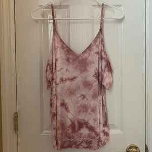 Soft & Sexy AEO Tie Dye Off-The-Shoulder Top